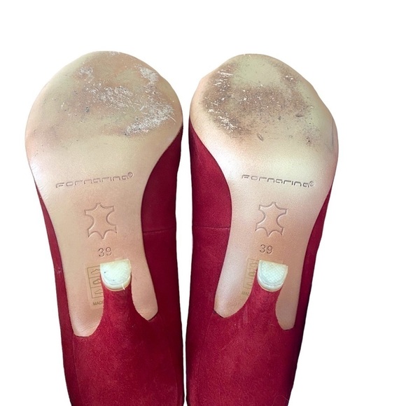 Fornarina Red & Pink Fornarina Suede Pumps - Size 39 - Picture 4 of 4